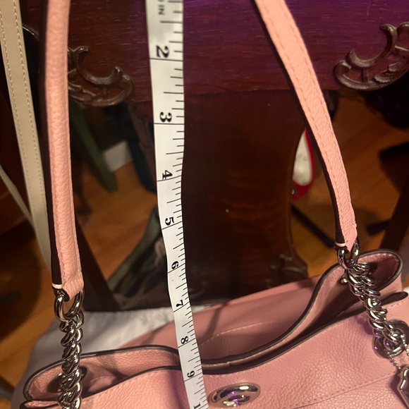 Coach Edie Turnlock. Pink Pebbled leather. - Picture 13 of 16